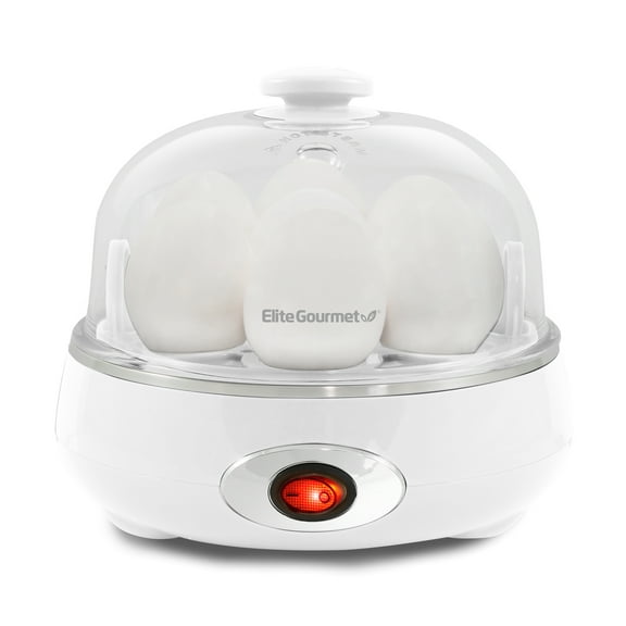 Elite Gourmet Easy Egg Cooker, White