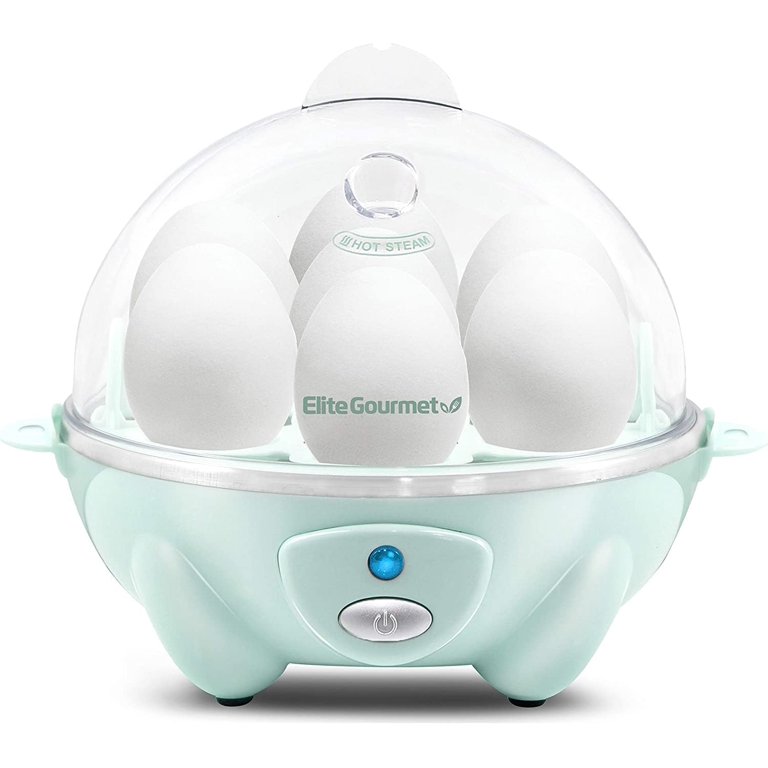 Elite Gourmet Easy Egg Cooker (mint blue) 