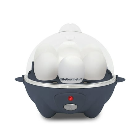 Elite Gourmet - 7-Egg Automatic Egg Cooker - Slate Blue