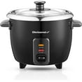 thumbnail image 1 of Elite Gourmet New 6-Cup Electric Rice Cooker, Black - Stainless Steel Inner Pot, 1 of 3