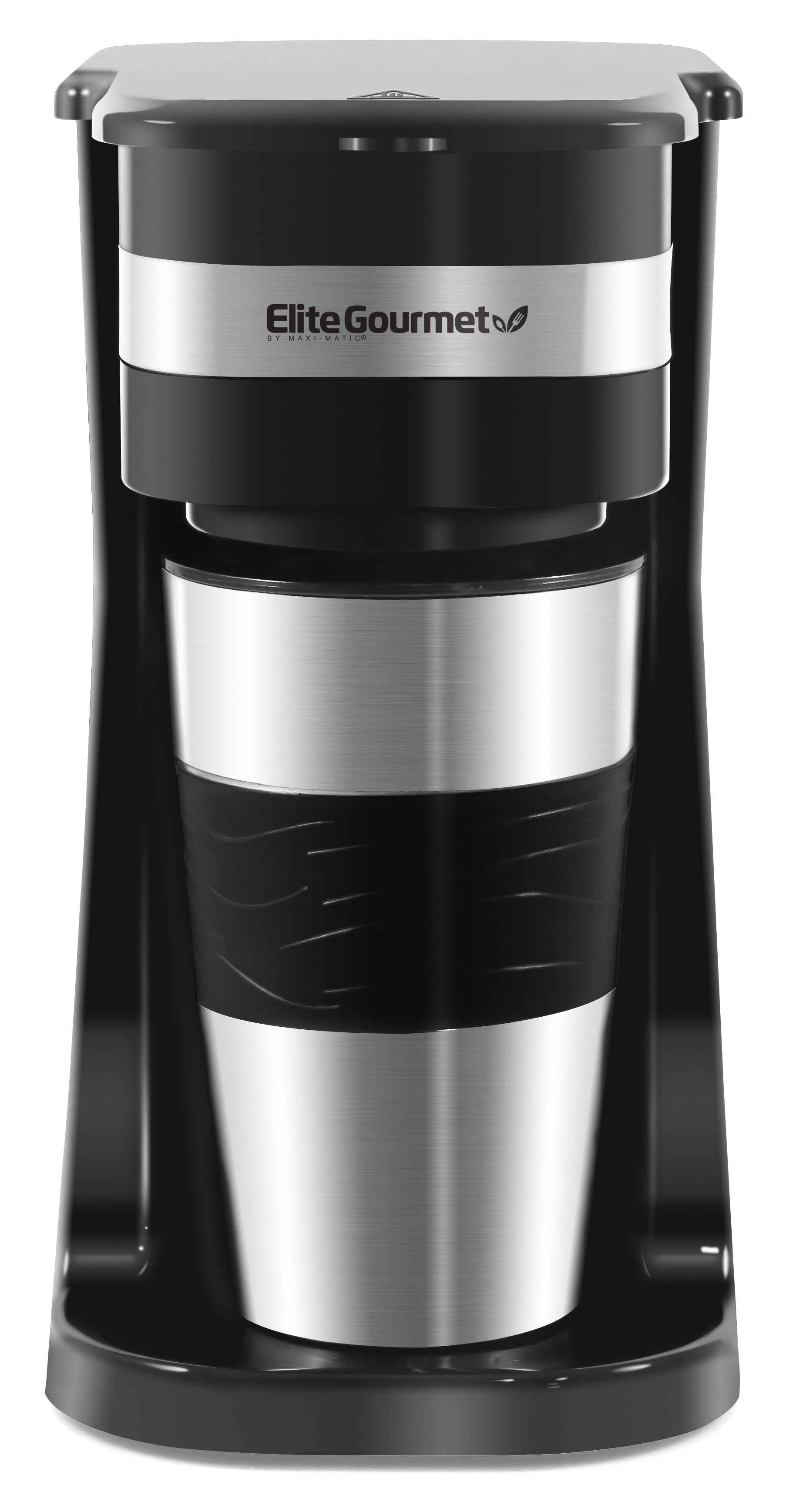 Elite Gourmet Dual Coffee Maker with Two Stainless Steel Interior