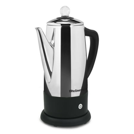 Elite Platinum - 12-Cup Automatic Percolator - Stainless-Steel