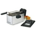 thumbnail image 1 of Elite Gourmet Stainless Steel 3.5Qt. Immersion Deep Fryer with Timer EDF-3500, 1 of 9
