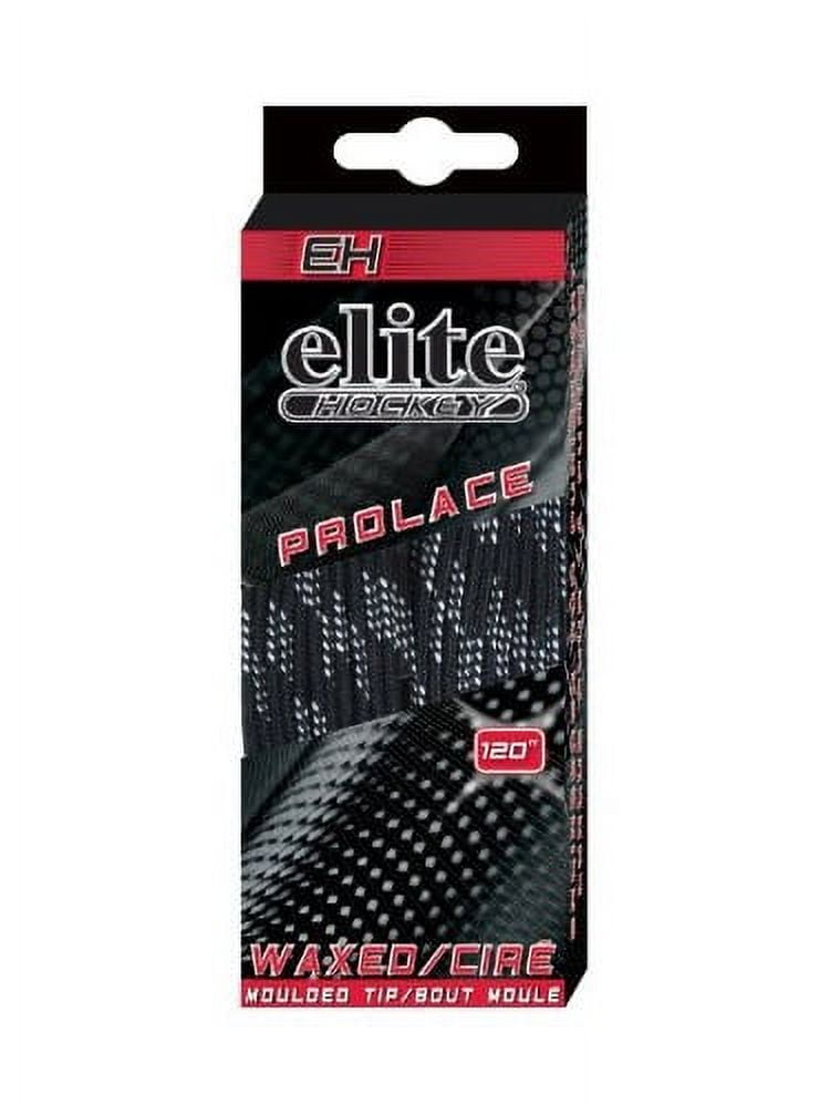 Elite Hockey Prolace Waxed Hockey Laces (Black, 108")