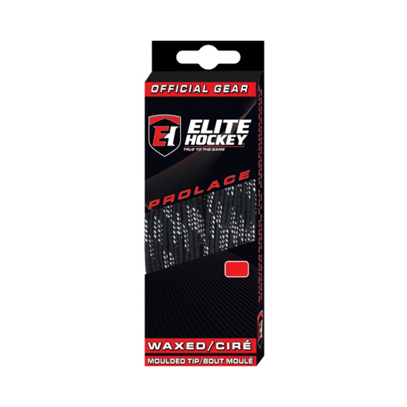 Elite Hockey Prolace Waxed Hockey Laces (Black, 72")