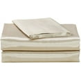 thumbnail image 1 of Elite Home Products 4 Piece Super Soft and Silky Satin Sheet Set (Solid/Deep Pocket) (Queen, Ivory), 1 of 2