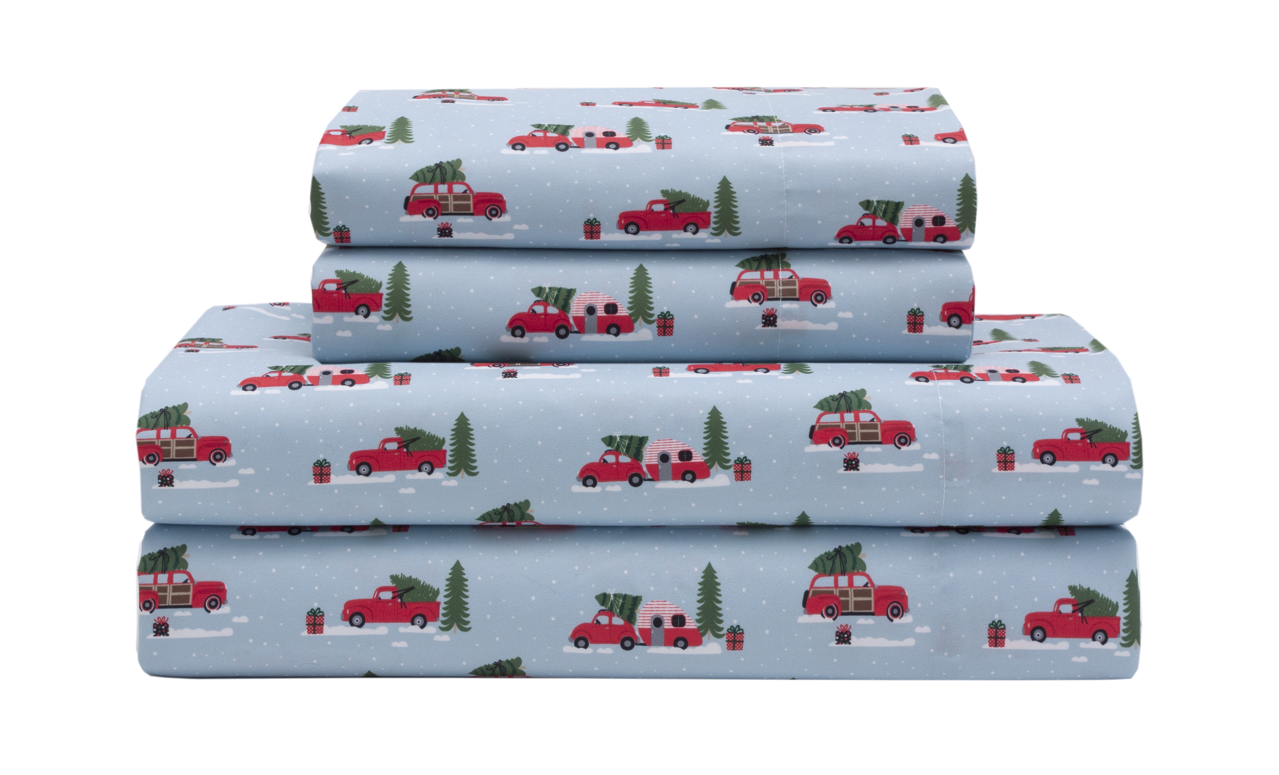 Elite Home Products Microfiber Holiday Print Sheet Set King Xmas elite-home-products-microfiber-holiday-print-sheet-set-king-xmas