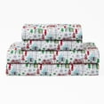 thumbnail image 1 of Elite Home Products, Microfiber Holiday Print Sheet Set, Twin, Chalet Village Multi, 1 of 2