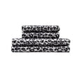 thumbnail image 1 of Elite Home Set of Satin Polyester Bed Sheets, King, Snow Leopard Print, 1 of 5