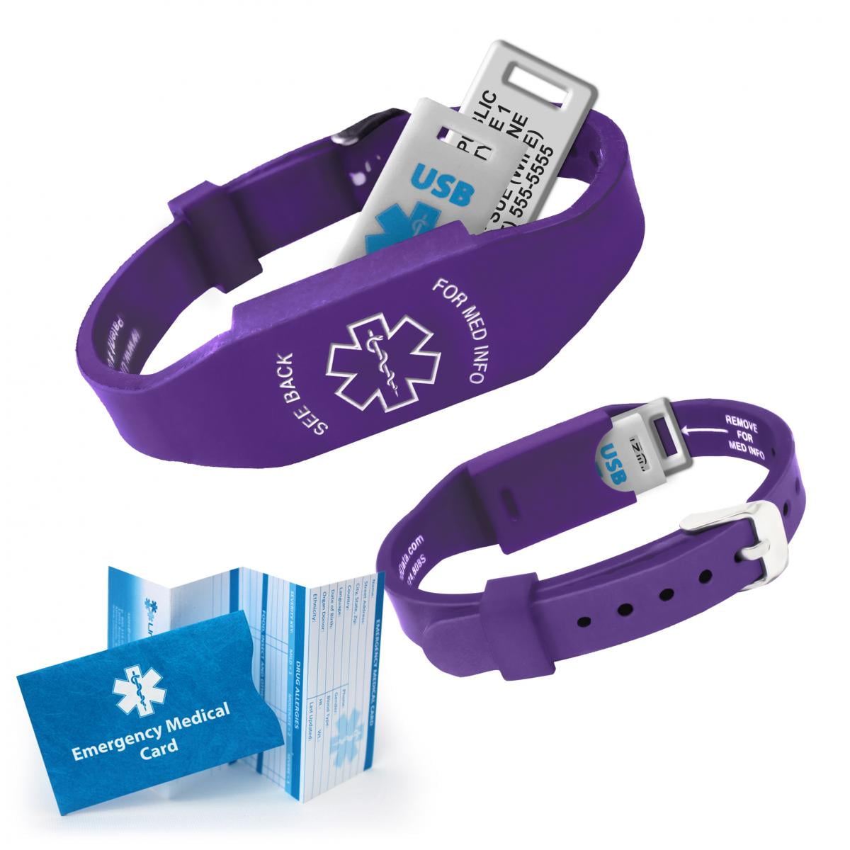 Usb medical alert bracelets best sale walmart