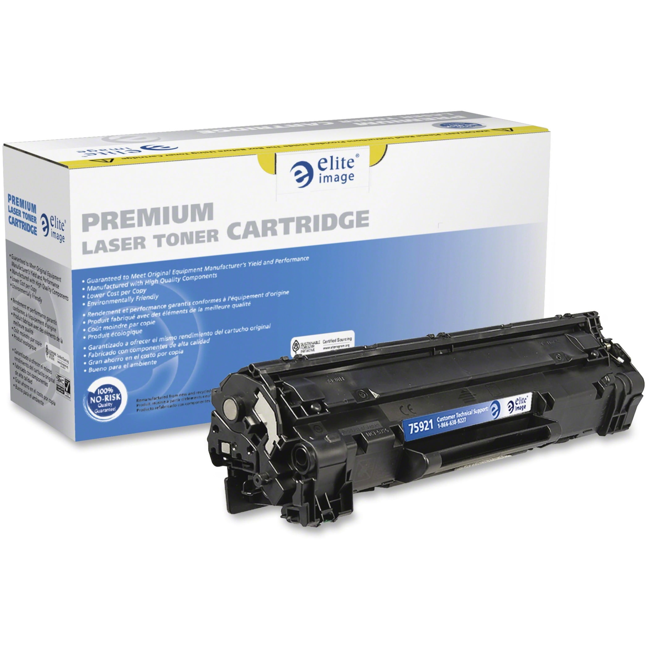 Remanufactured Elite Image, ELI75921 Canon 125 Toner Cartridge, 1 Each
