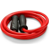 Elite Jumps, Muay Thai 2.0 Weighted Jump Rope - Heavy 1.5lb PVC Drag Rope (9ft Red)