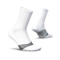 thumbnail image 1 of Feetures Elite Light Cushion Mini Crew Sock - Sport Sock with Targeted Compression - New White, L (1 Pair), 1 of 8