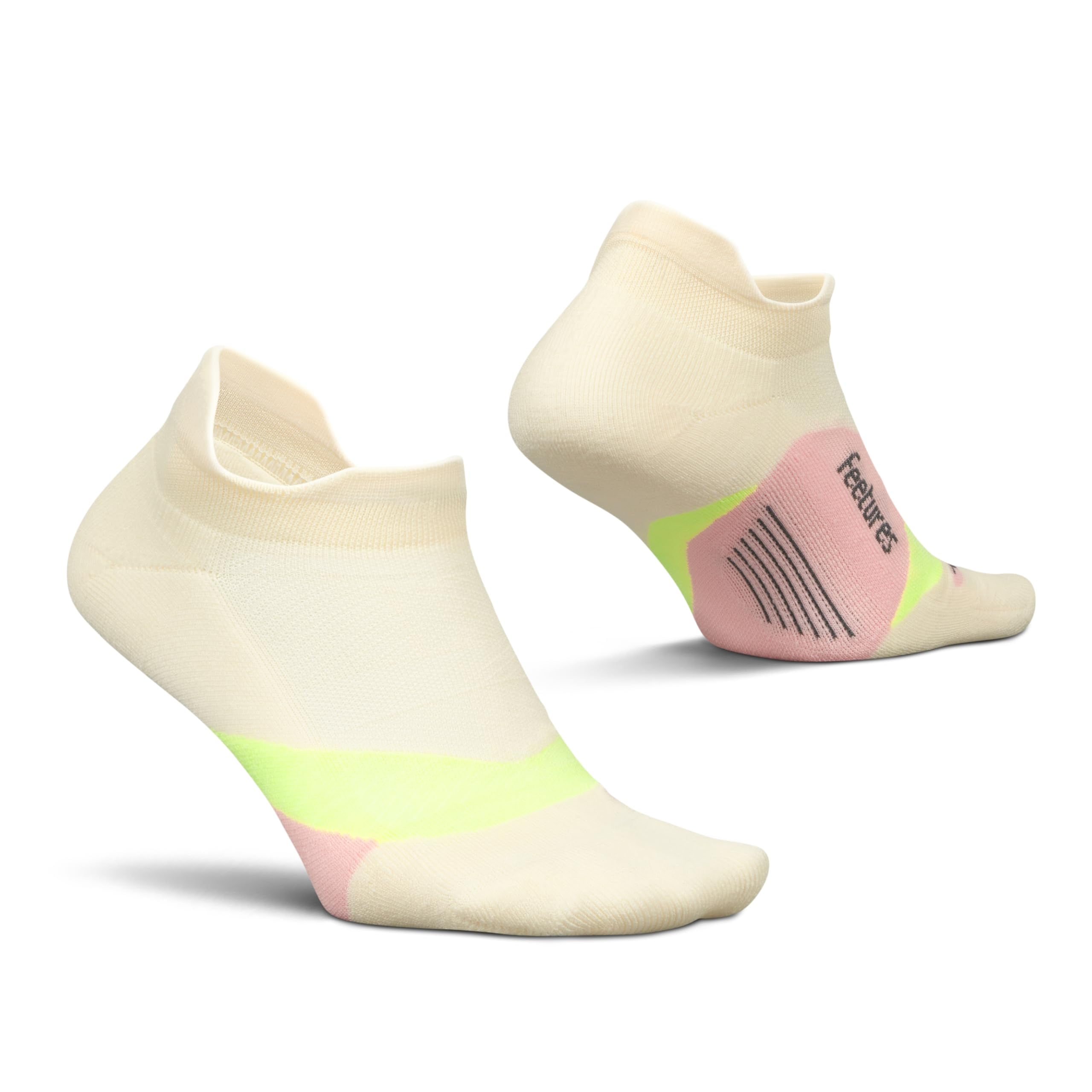 No Show Tab Feetures Elite Light Cushion Mini Crew Sock Chaussettes De Sport Avec Compression Ciblée (1 Paire), Noir, Moyen Chaussettes Chauffantes Femme 39 42