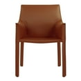thumbnail image 1 of Elite Living Billy Leather Dining Arm Chair 23 inch Wide Cognac, 1 of 5
