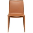 thumbnail image 1 of Elite Living Hilton (Single) Modern Leather Upholstered Dining Chair Cognac Leather, 1 of 5
