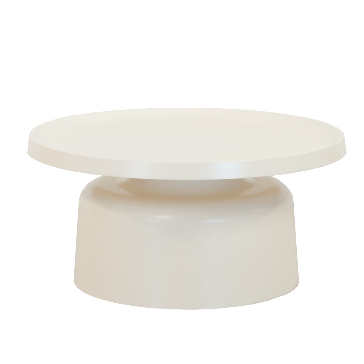 Elite Living Klay Modern 30inch Round PowderCoated Metal Pedestal