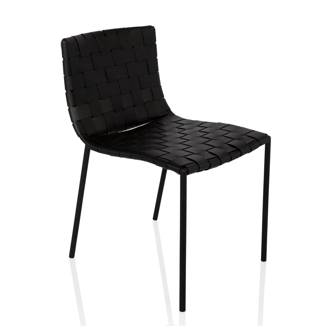 Elite Living Soho MidCentury Modern Leather Weave Dining Chair (Single