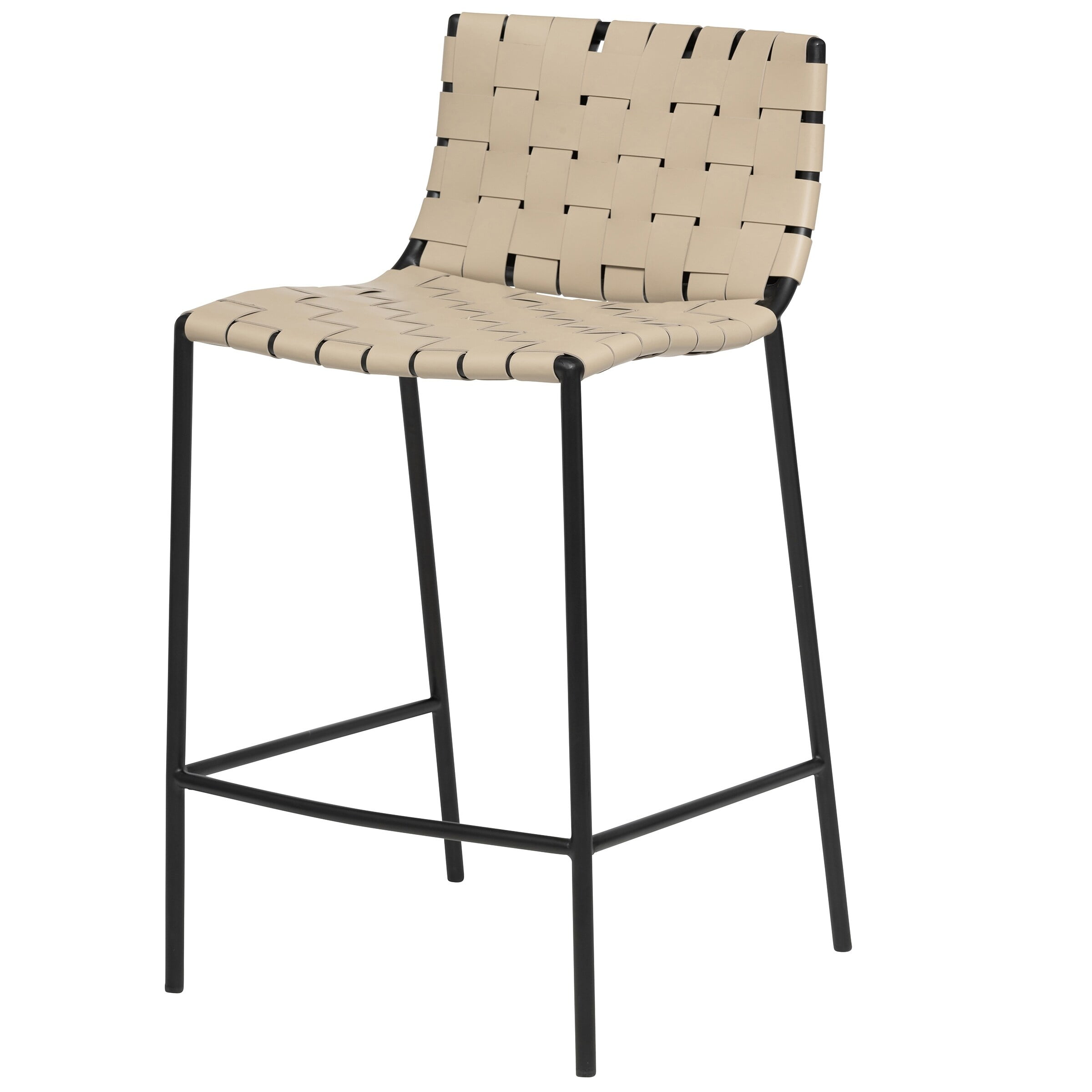 Elite Living Soho Midcentury Modern Leather Weave Bar Stool (26inch
