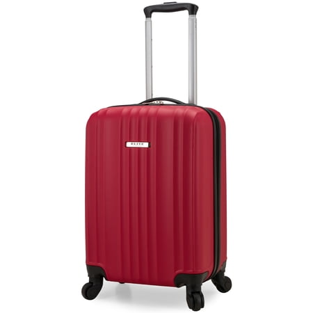 Elite Luggage Fullerton Hardside Carry-On Spinner Luggage, Red