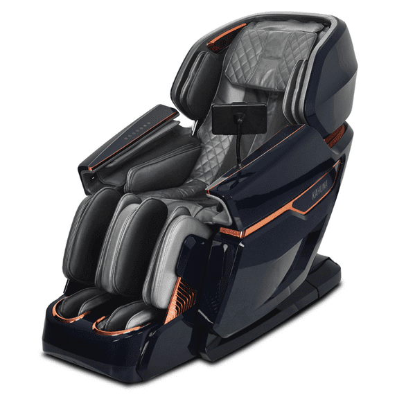 Elite Massage Chair Series EM-8500 – King’s Massage Chair 4D Full-Body invigorating Shiatsu Massage targeting Muscle with Tablet Remote 24 Auto Programs Blue/Grey