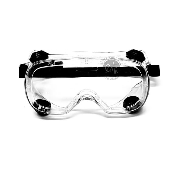 Elite Medical Instruments 414 Chemical Splash Goggle with Indirect Ventilation and Adjustable Strap