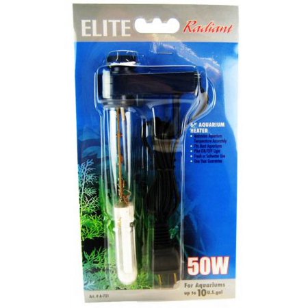 Elite Mini Thermostatic Aquarium Heater, 50-Watt