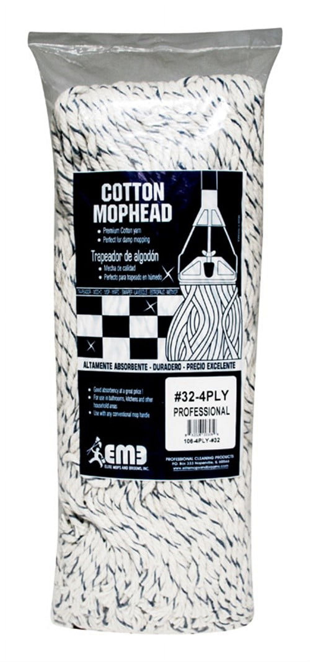 Elite Mops and Broom Mop Head Cut End Cotton 4 Ply 32 Blue Bagged