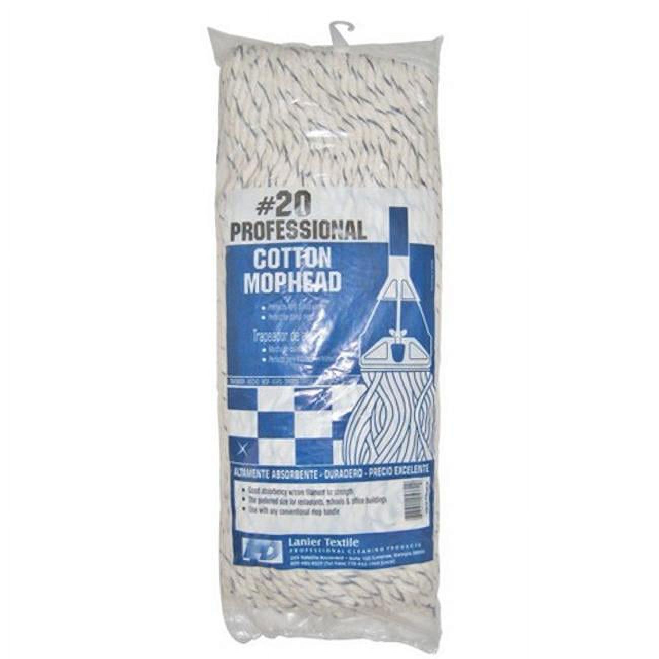 Elite Mops and Brooms Mop Head Cut End Cotton 4 Ply 20 Blue Bagged
