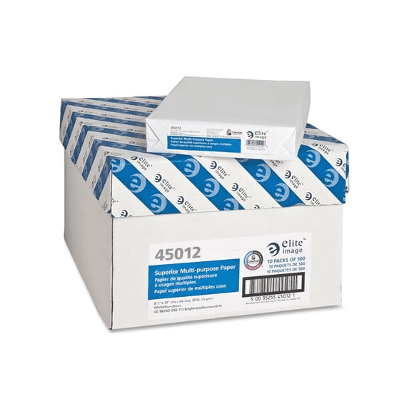 Elite Multipurpose Paper 98 GE/112 ISO 20Ib. 8-1/2"x14" 10/CT WE 45012