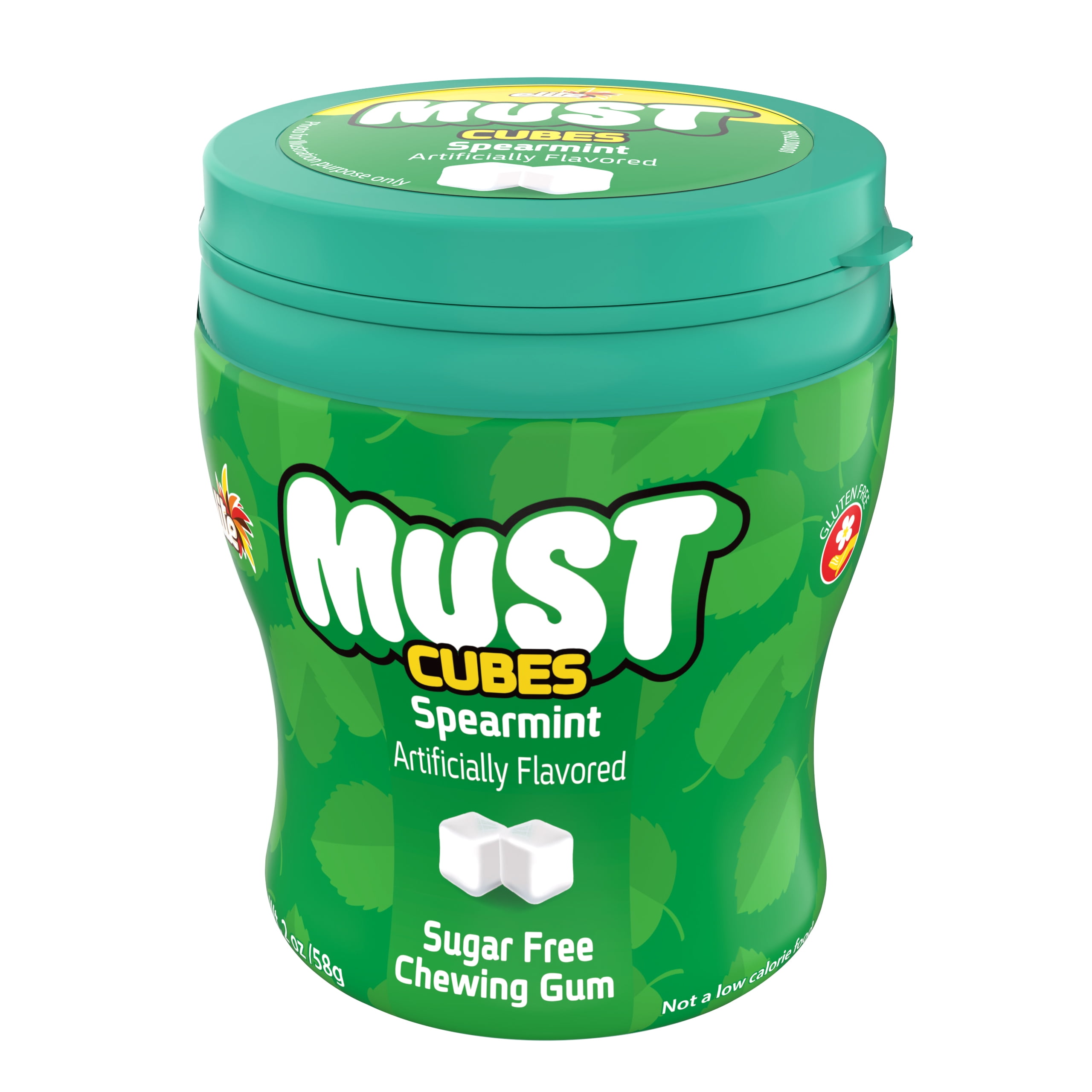 Elite Must Sugar Free Spearmint Cubed Gum, 2oz