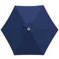 thumbnail image 1 of EliteShade Navy Blue Replacement Canopy for Round 7.5FT Patio Umbrellas with 6 Ribs (Canopy Only), 1 of 5