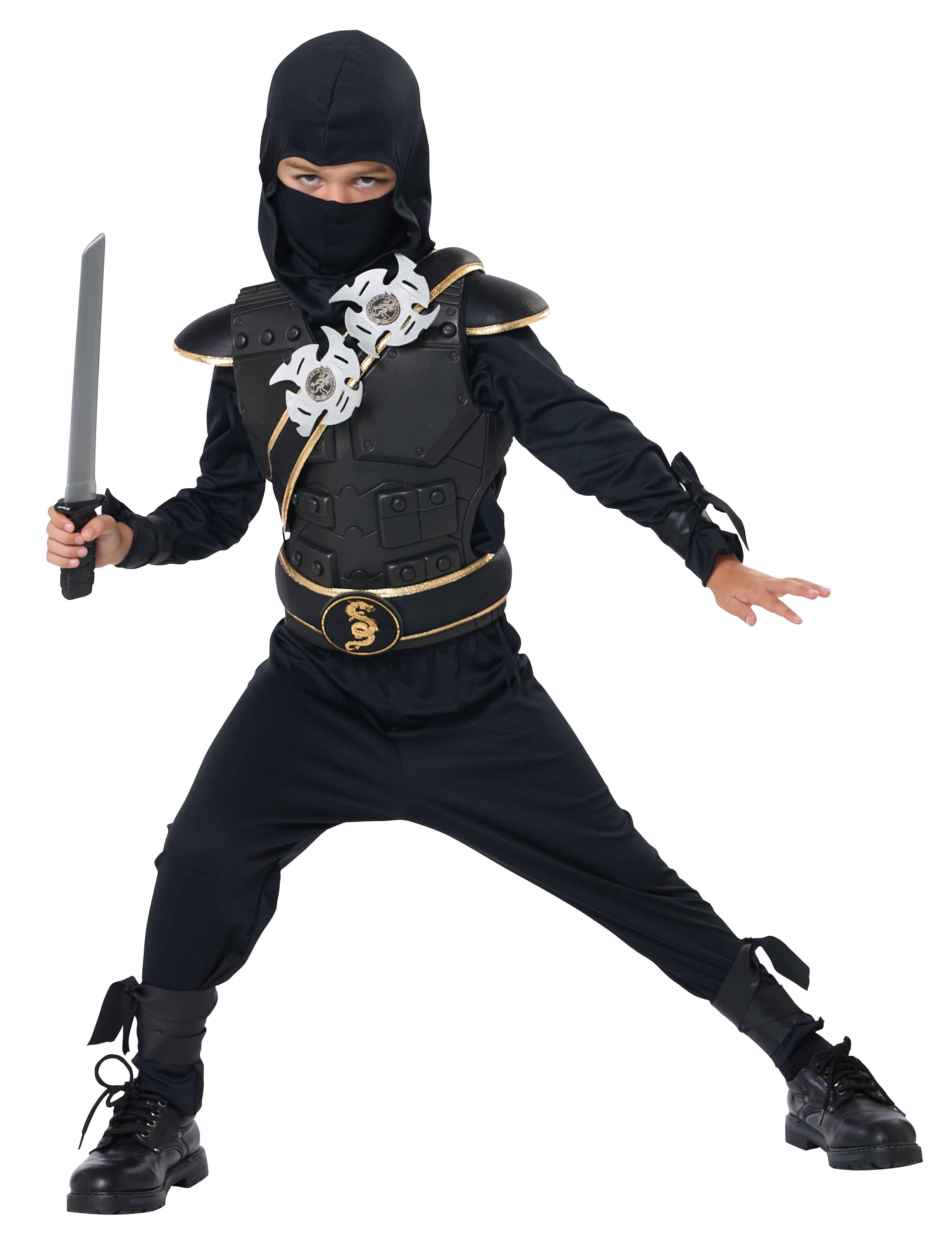 Elite Ninja Warrior Costume Child Large 1012