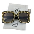 thumbnail image 1 of Elite Oversized Square Frame Bling Rhinestone Crystal Brand Designer Sunglasses For Women 2018, 1 of 4