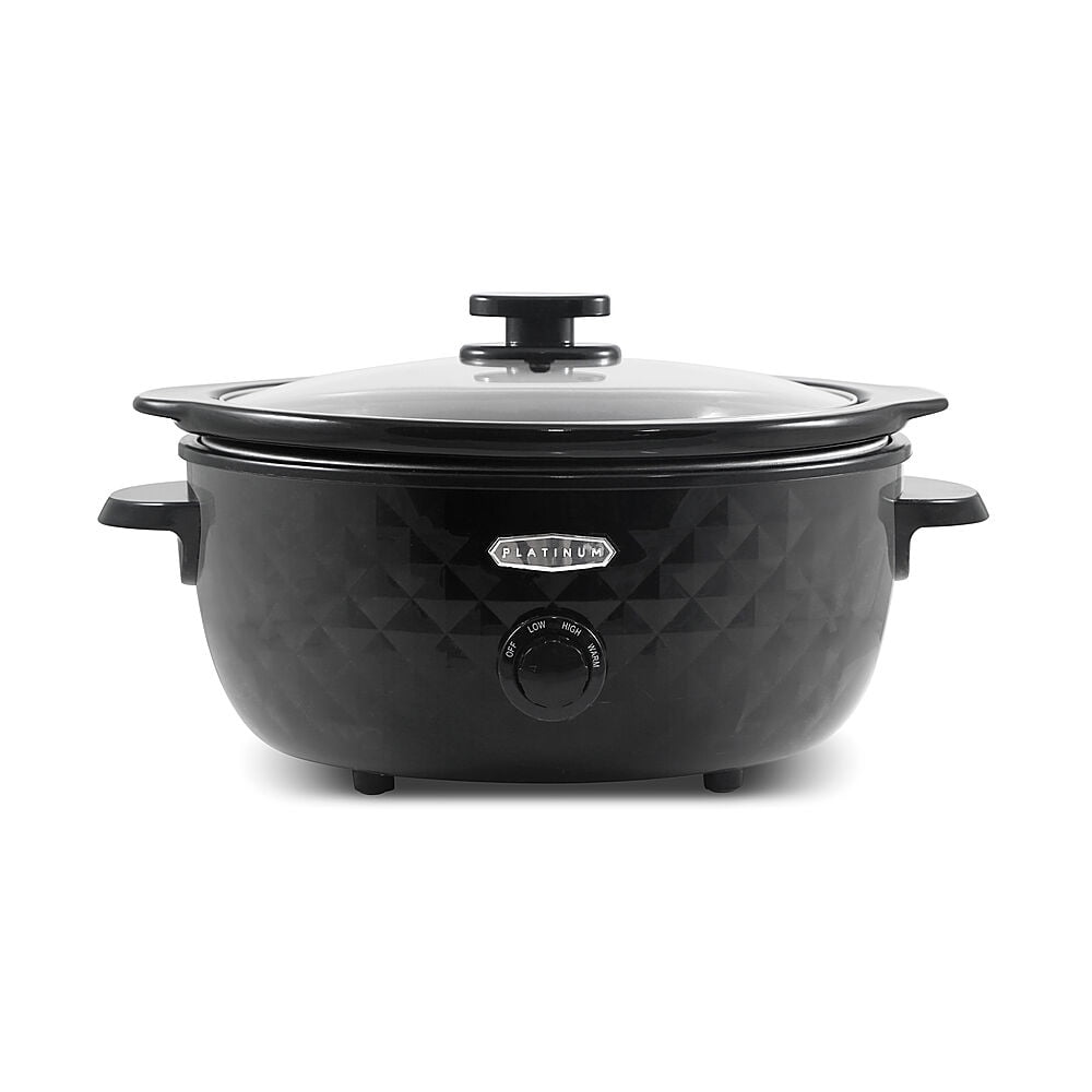 Elite Platinum 6Qt. Diamond Series Slow Cooker, Black