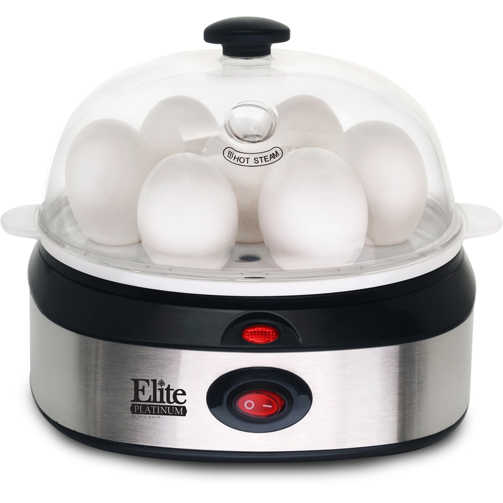 Elite Platinum EGC207 Automatic Egg Cooker, Stainless Steel