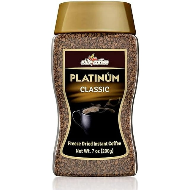 Elite Platinum Freeze Dried Instant Classic Coffee 7.5oz (1 Pack