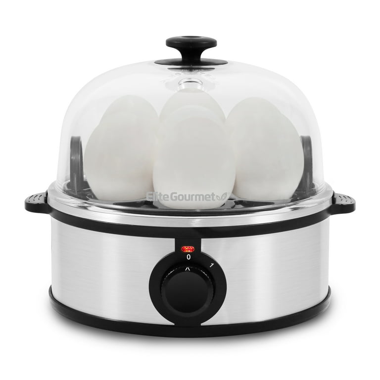 Elite Platinum Stainless Steel Automatic Easy Egg Cooker - Silver/Black, 1  ct - Fry's Food Stores