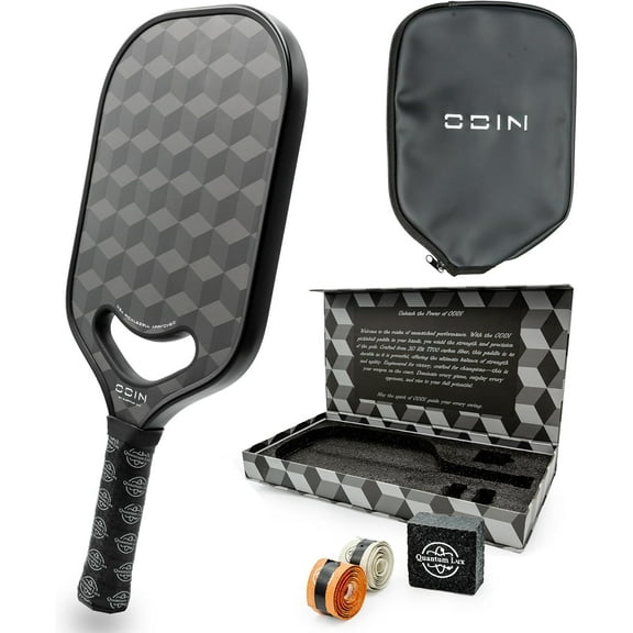 Elite Pro Pickleball Paddle - T700 Japanese Carbon Fiber & 3D 18K Triaxial Weave - Professional Power, Spin Control for Elite Players - Foam Injected Edges, USAPA Approved with Gift Box & Accessories