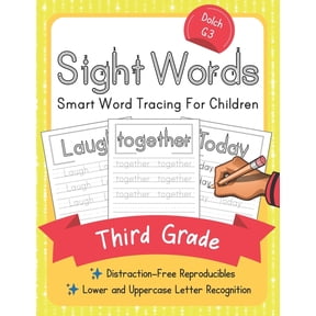 Elite Schooler Workbooks Dolch Third Grade Sight Words Smart Word Tracing for Children Distraction-Free Reproducible