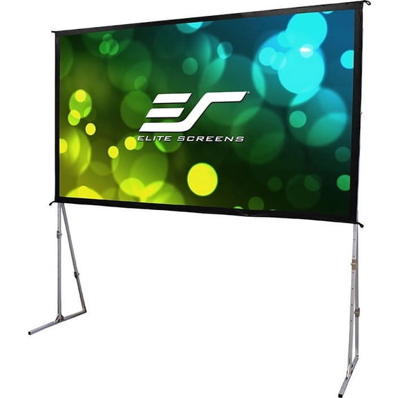 Yard Master Plus Portable Outdoor Folding-Frame Matte White Front Projector Screen, 120" diag., 16:9, Carrying Bag,OMS120H2PLUS