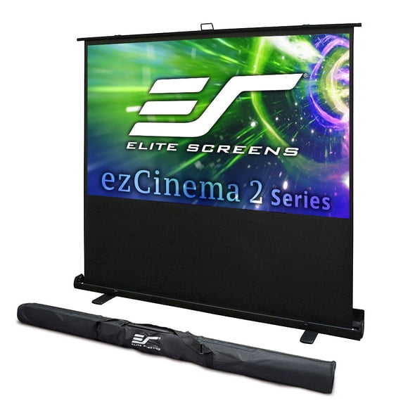 Elite Screens ezCinema 2, 84" Diagonal, 16:9, Floor Pull-Up Portable Projector Screen