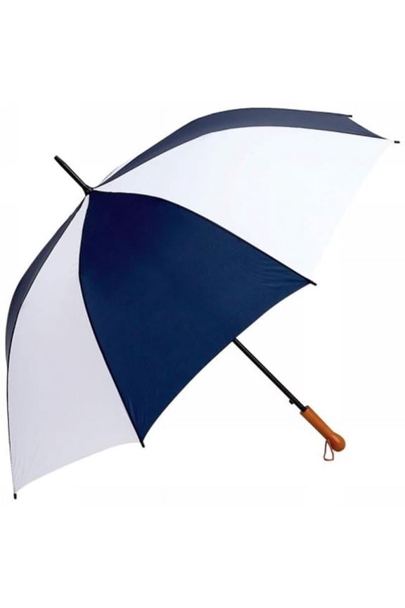 Elite Series 60 Inch Navy and White Auto Open Golf Umbrella