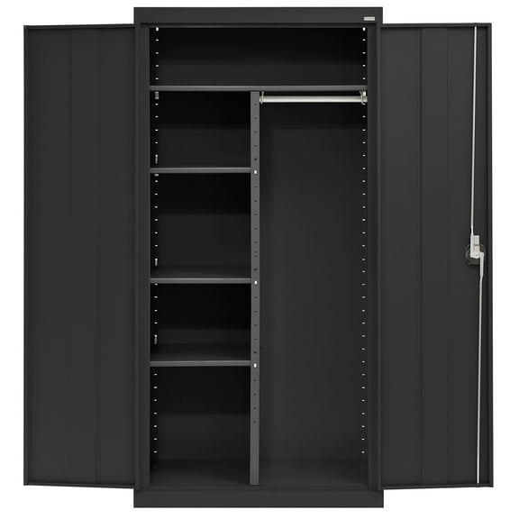 Sandusky Elite Series Welded Steel Combination Garage Storage Cabinet, Black