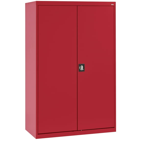 Elite Series Combination Cabinet with Adjustable Shelves, 46"W x 24"D x 72"H, Red