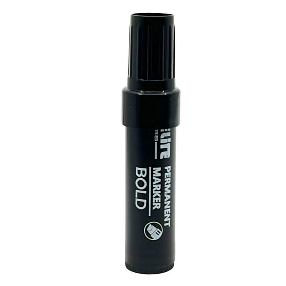 Elite Series Jumbo Black Permanent Markers Long-Lasting: 1CT