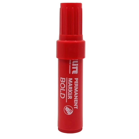 Elite Series Jumbo Red Permanent Markers  Long-Lasting: 1CT