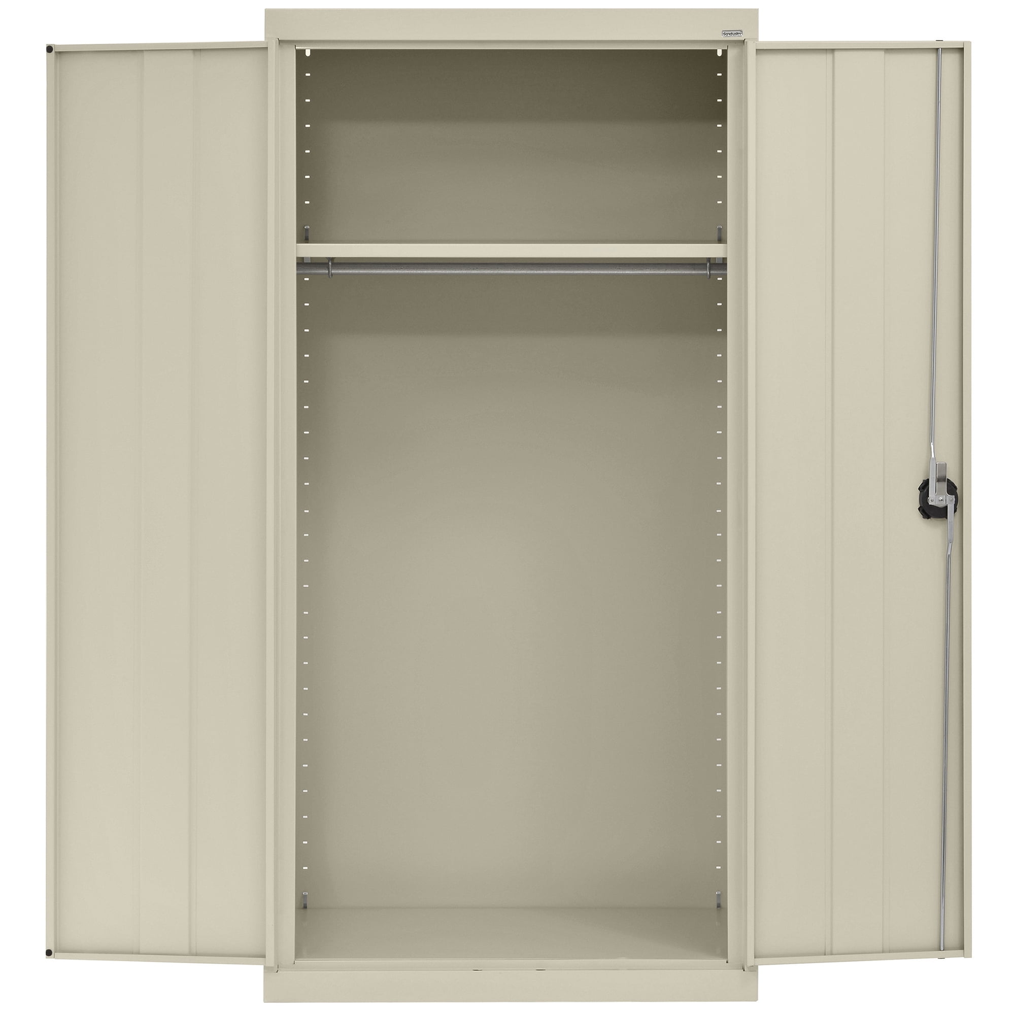 Elite Series Wardrobe Cabinet with Adjustable Shelf, 36"W x 24"D x 72"H, Putty