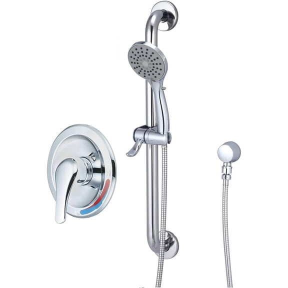 Elite Single Handle Valve Trim Set W/Handheld Chrome