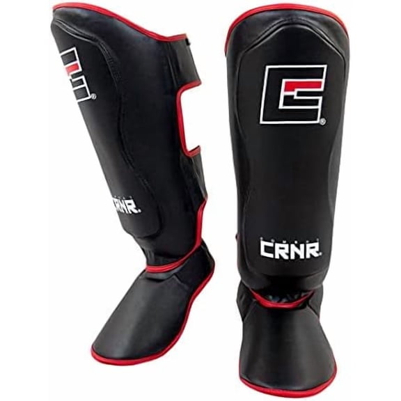 Elite Spar Muay Thai Shin Guards | MMA, Kick Boxing Leg Protector Pads Training Protective Gear